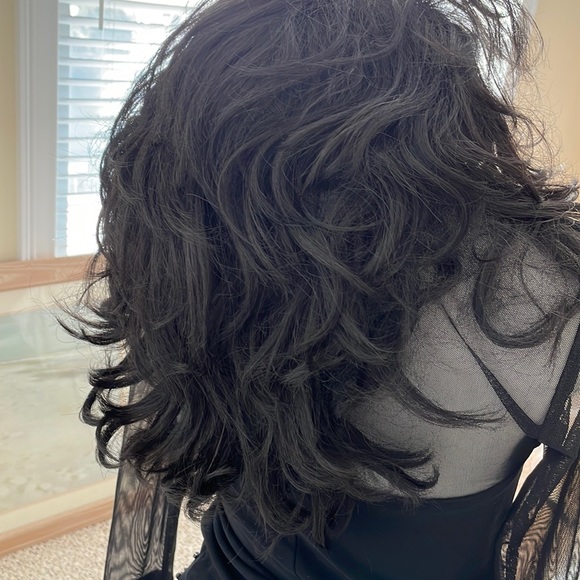 Sale - Black long tresses wig - Picture 1 of 9